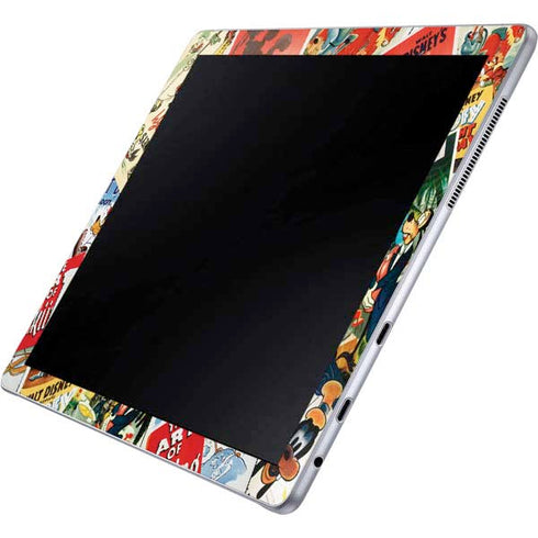 Disney Friends Retro Goofy Stamps Art Galaxy Book 12in Skin